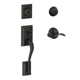 Schlage F62ADD716ACCLH F62-ADD-ACC-LH F-Series Addison Left Hand Single Cylinder Handleset Aged Bronze