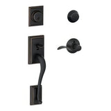 Schlage F62ADD716ACCRH F62-ADD-ACC-RH F-Series Addison Right Hand Double Cylinder Handleset Aged Bronze
