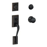 Schlage F62ADD716PLY F62-ADD-PLY F-Series Addison Double Cylinder Handleset Aged Bronze