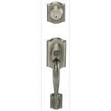 Schlage F62CAM620SIE F62-CAM-SIE F-Series Camelot Double Cylinder Handleset Antique Pewter