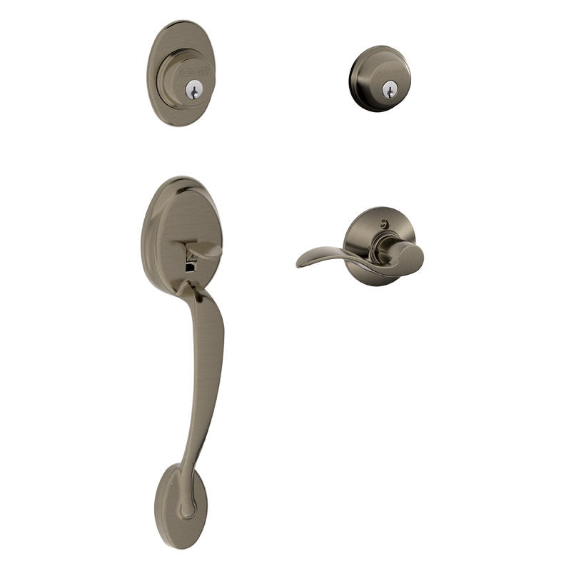 Schlage F62-PLY-ACC-RH Plymouth Right Hand Double Cylinder Handleset