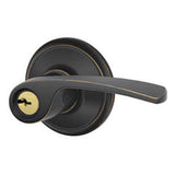 Schlage F80MER716RH aged bronze storeroom door lever