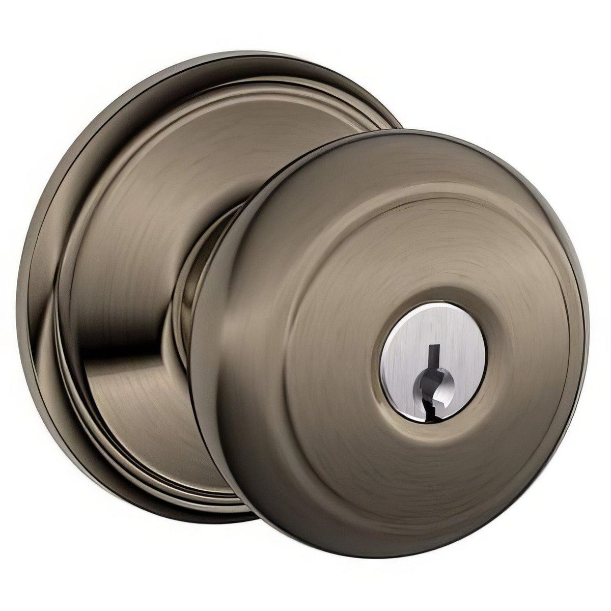 Schlage F80AND620AND FA80-AND Accents Series Andover Storeroom Door Knob Antique Pewter