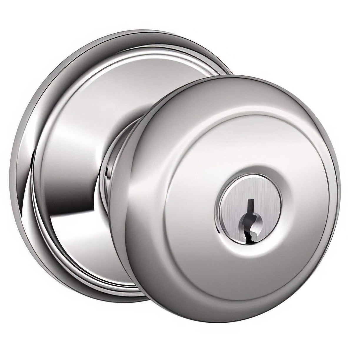 Schlage F80AND625AND FA80-AND Accents Series Andover Storeroom Door Knob Polished Chrome