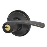 Schlage F80MER716RH F80MER-RH Merano Right Hand Storeroom Door Lever Aged Bronze
