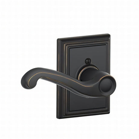 Schlage F94FLA716ADDLH aged bronze dummy interior pack