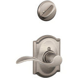 Schlage F94ACC619CAMRH F94-ACC-CAM-RH F-Series Accent Right Hand Dummy Interior Pack Satin Nickel