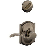 Schlage F94ACC620CAMRH F94-ACC-CAM-RH F-Series Accent Right Hand Dummy Interior Pack Antique Pewter
