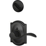 Schlage F94ACC622CAMLH F94-ACC-CAM-LH F-Series Accent Lever Left Hand Dummy Interior Pack Matte Black