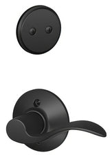 Schlage F94ACC622LH F94-ACC-LH F-Series Accent Lever Left Hand Dummy Interior Pack Matte Black