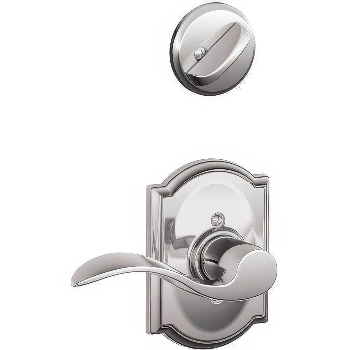 Schlage F94ACC625CAMRH F94-ACC-CAM-RH F-Series Accent Right Hand Dummy Interior Pack Bright Chrome