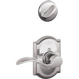 Schlage F94ACC625CAMRH F94-ACC-CAM-RH F-Series Accent Right Hand Dummy Interior Pack Bright Chrome
