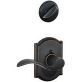 Schlage F94ACC716CAMRH F94-ACC-CAM-RH F-Series Accent Right Hand Dummy Interior Pack Aged Bronze