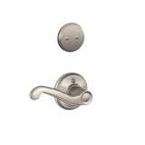 Schlage F94FLA619RH F94-FLA-RH Flair Lever Right Hand Dummy Interior Pack Satin Nickel