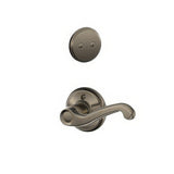 Schlage F94FLA620LH F94-FLA-LH Flair Lever Left Hand Dummy Interior Pack Antique Pewter