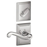 Schlage F94FLA625ADDRH F94-FLA-ADD-RH F-Series Flair Lever Right Hand Dummy Interior Pack Bright Chrome