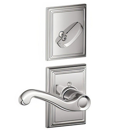 Schlage F94FLA625ADDRH F94-FLA-ADD-RH F-Series Flair Lever Right Hand Dummy Interior Pack Bright Chrome