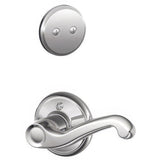 Schlage F94FLA625LH F94-FLA-LH Flair Lever Left Hand Dummy Interior Pack Polished Chrome