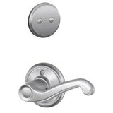 Schlage F94FLA626LH F94-FLA-LH Flair Lever Left Hand Dummy Interior Pack Satin Chrome