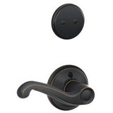 Schlage F94FLA716RH F94-FLA-RH Flair Lever Right Hand Dummy Interior Pack Aged Bronze