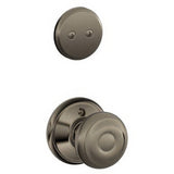 Schlage F94GEO620 F94-GEO Georgian Knob Dummy Interior Pack Antique Pewter