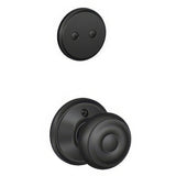 Schlage F94GEO622 F94-GEO Georgian Knob Dummy Interior Pack Matte Black