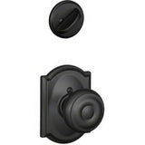Schlage F94GEO622CAM F94-GEO-CAM F-Series Georgian Knob Dummy Interior Pack Matte Black