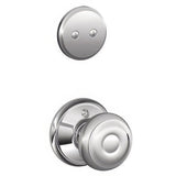 Schlage F94GEO625 F94-GEO Georgian Knob Dummy Interior Pack Polished Chrome