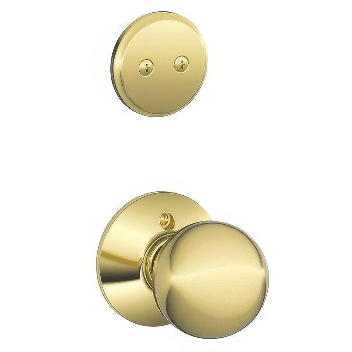 Schlage F94ORB605 F94-ORB Orbit Knob Dummy Interior Pack Polished Brass