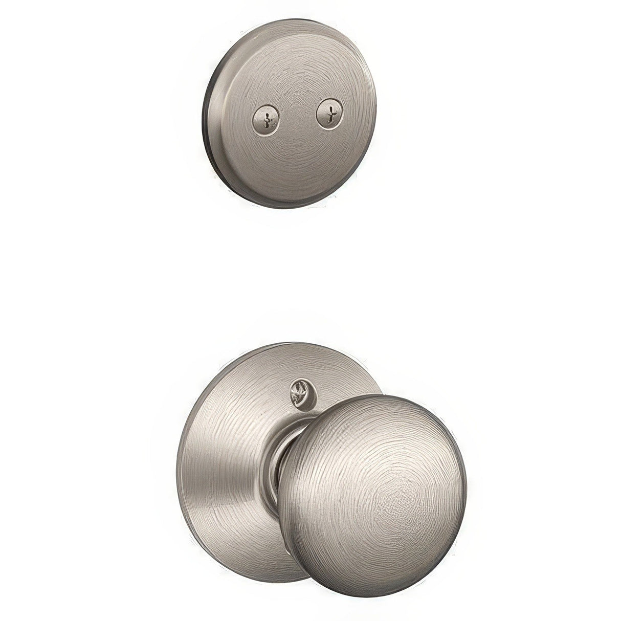 Schlage F94PLY619 F94-PLY Plymouth Knob Dummy Interior Pack Satin Nickel