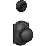 Schlage F94PLY622CAM F94-PLY-CAM F-Series Plymouth Knob Dummy Interior Pack Matte Black
