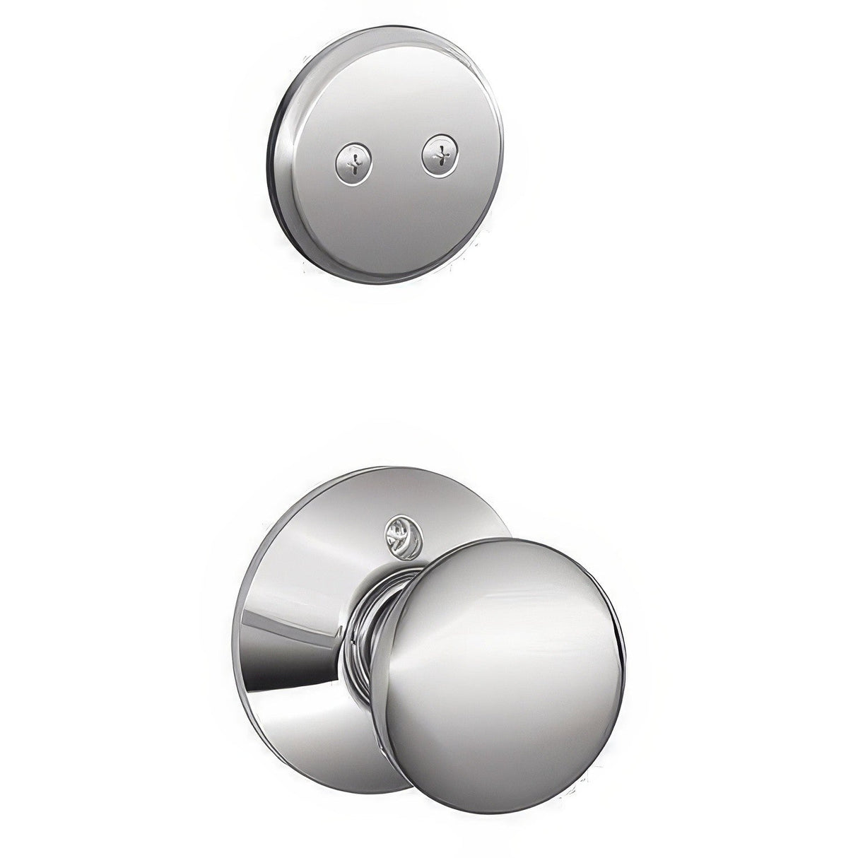 Schlage F94PLY625 F94-PLY Plymouth Knob Dummy Interior Pack Polished Chrome