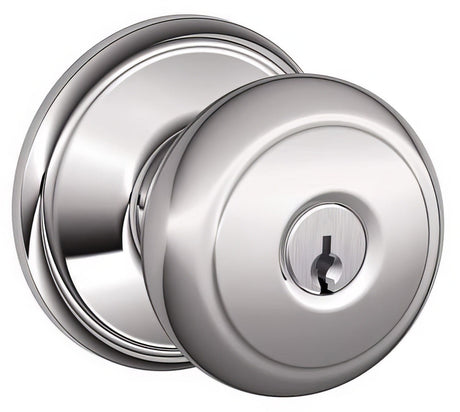 Schlage F80AND626AND satin chrome storeroom door knob