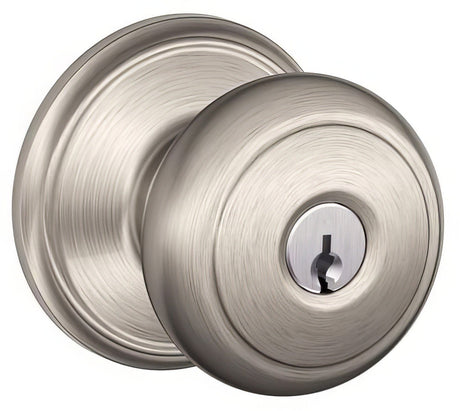 Schlage F80AND619AND satin nickel storeroom door knob