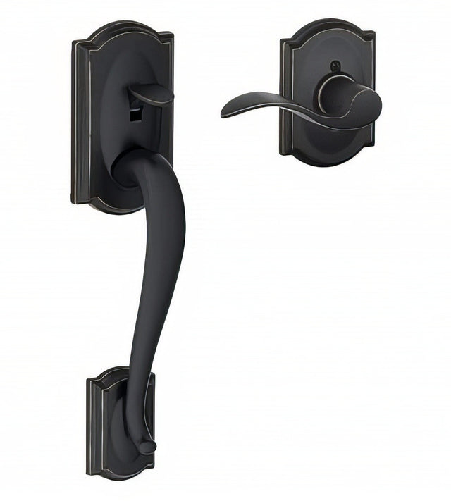 Schlage FE285CAM716ACCCAMRH FE285-CAM-ACC-CAM-RH Camelot Lower Handleset for Electronic Keypad Aged Bronze