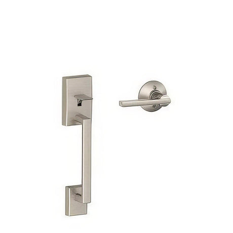 Schlage FE285CEN619LAT FE285-CEN-LAT Century Lower Handle Set for Electronic Keypad with Latitude Interior Lever Satin Nickel