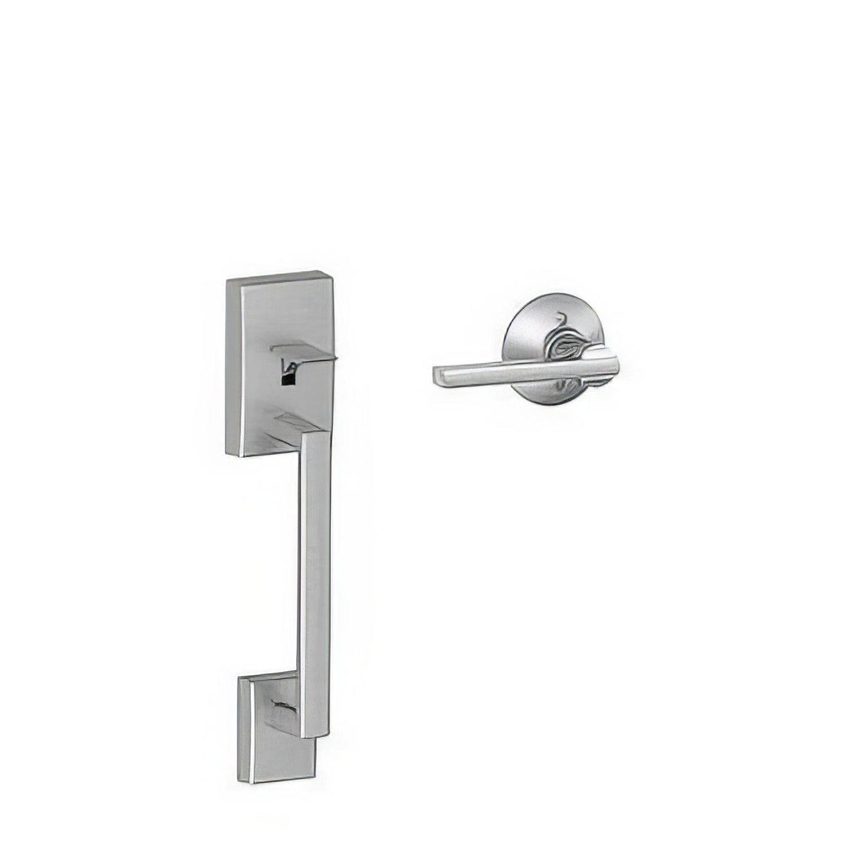 Schlage FE285CEN626LAT FE285-CEN-LAT Century Lower Handle Set for Electronic Keypad with Latitude Interior Lever Satin Chrome