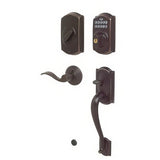 Schlage FE365CAM716ACCRH FE365-CAM-ACC-RH Camelot Right Hand Electronic Handleset Aged Bronze