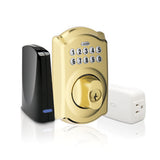 Schlage BE369GRNXCAM716 aged bronze keypad electronic deadbolt