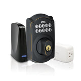 Schlage BE369GRNXCAM619 satin nickel keypad electronic deadbolt