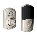 Schlage BE369NXCAM505 lifetime polished brass keypad electronic deadbolt