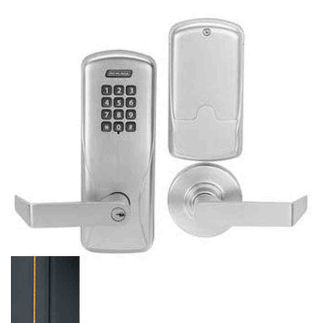 Schlage CO200CY70KPRHO643E aged bronze keypad entry door lever