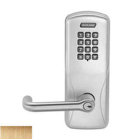 Schlage CO200MS70KPTLR612 satin bronze keypad entry door lever