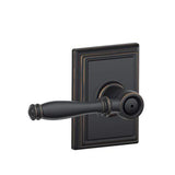 Schlage F40BIR619ADD satin nickel privacy door lever