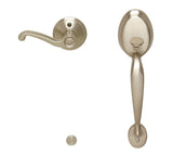 Schlage FE285-PLY-FLA-RH Plymouth Lower Handleset for Electronic Keypad with Flair Interior Right Hand Lever
