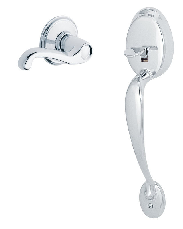 Schlage FE285-PLY-FLA-RH Plymouth Lower Handleset for Electronic Keypad with Flair Interior Right Hand Lever