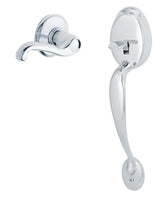Schlage FE285-PLY-FLA-RH Plymouth Lower Handleset for Electronic Keypad with Flair Interior Right Hand Lever