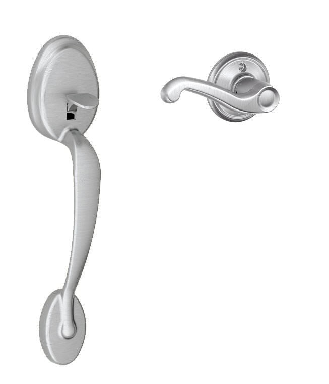 Schlage FE285PLY613FLARH FE285-PLY-FLA-RH Plymouth Lower Handleset for Electronic Keypad with Flair Interior Right Hand Lever Oil Rubbed Bronze