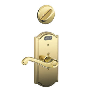 Schlage FE59-FLA-CAM-RH Built-In Alarm Flair Right Hand Interior Pack Lever