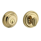 Baldwin SCTRD003 polished brass single cylinder deadbolt